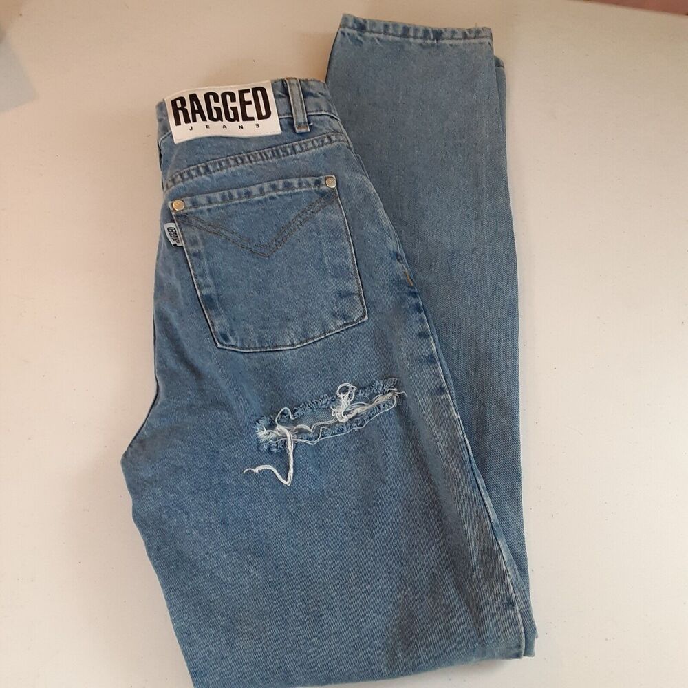Ragged Jeans Size 26 Womens Distressed Light Wash Denim Blue Jeans